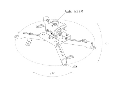 Кронштейн Stabilizz SZZ-P75B-inch Кронштейн Stabilizz SZZ-P75B-inch