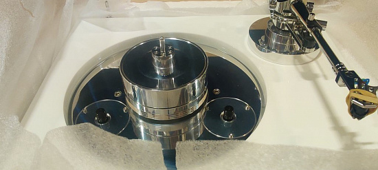 Виниловый проигрыватель Transrotor STRATO BIANCO TMD TRA9 Chrome