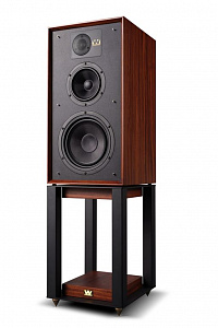 Полочная акустическая система со стойками Wharfedale 85th Anniversary Linton with stands Цвет: Красное Дерево [MAHOGANY]