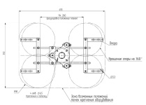 Кронштейн потолочный Stabilizz SZZ-P40B-280m для проектора