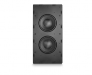 Встраиваемый пассивный сабвуфер M&K Sound IW28S в закрытом корпусе. Металлический прямоугольный гриль под покраску. Цвет: Белый.