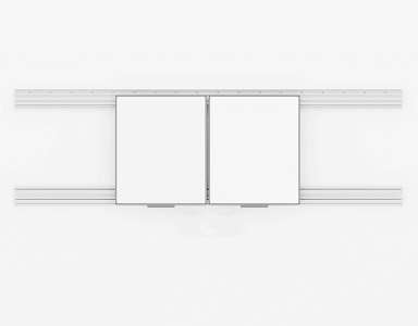 Рельсовая система PolyGlide Boards Slide Lite для дисплеев 65", 75" (Р-маркер) Рельсовая система PolyGlide Boards Slide Lite для дисплеев 65", 75" (Р-маркер)