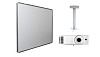 Интерактивная доска Exell EWB7740  с проектором EXD101W и креплением DSM-14Kw