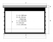 Kauber Red Label Tens BT Cinema  113" 16:9 141x250 см. дроп 50 см. Clear Vision