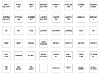 Панель управления помещениями Lightware RAP-B511-US-W