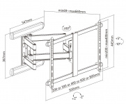 Кронштейн настенный выдвижной Exell EXi-X9086