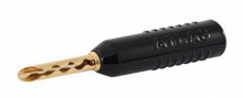 Разъем Банан винтовой Atlas Achromatic Gold Z Plug Screw, 4мм, черный