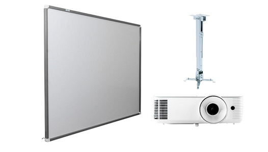 Интерактивная доска Exell 77" EWB7740 с проектором EXD101W креплением DSM-2 и рельсовой системой МОНО-1 Интерактивная доска Exell 77" EWB7740 с проектором EXD101W креплением DSM-2 и рельсовой системой МОНО-1