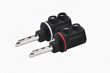 Акустический разъем тип "банан" Phaze Audio SpPlug RO. Цвет: BLACK/WHITE [Черный/Белый]