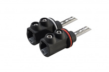 Акустический разъем тип "банан" Phaze Audio SpPlug RO. Цвет: BLACK/WHITE [Черный/Белый]