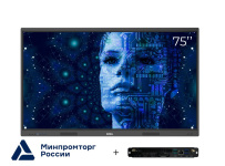 Интерактивная панель (комплекс) EXELLTECH EXID-752-RU с креплением, камерой и OPS (i5)