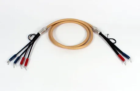 Акустический кабель  Van den Hul Mounted set 3T The Cloud SE. 3 метра пара. Разъем BERRI bi-amping  (4-4) Цвет: золотой