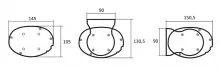 Kauber Blue Label Tensioned BT Cinema 131" 16:9 163x290 дроп 40 см. Gray Pro
