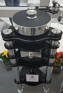 Стойка Transrotor RONDINO NERO FMD Черный акрил и полированный алюминий