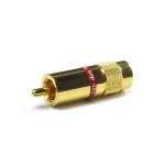 Разъем RCA Van den Hul C-9.0 Цвет: золотой. Красная маркировка