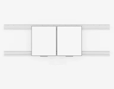 Рельсовая система PolyGlide Boards Slide Lite для дисплеев 65", 75" (Р-маркер) с доп.рельсом