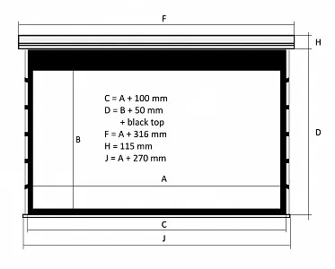Kauber Red Label Tensioned BT Cinema 104" 16:9 129x230 дроп 60 см. Microperf MW Kauber Red Label Tensioned BT Cinema 104" 16:9 129x230 дроп 60 см. Microperf MW