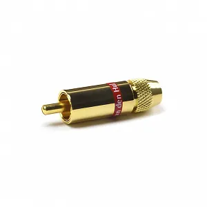 Разъем RCA Van den Hul C-4.0  Цвет: золотой. Красная маркировка